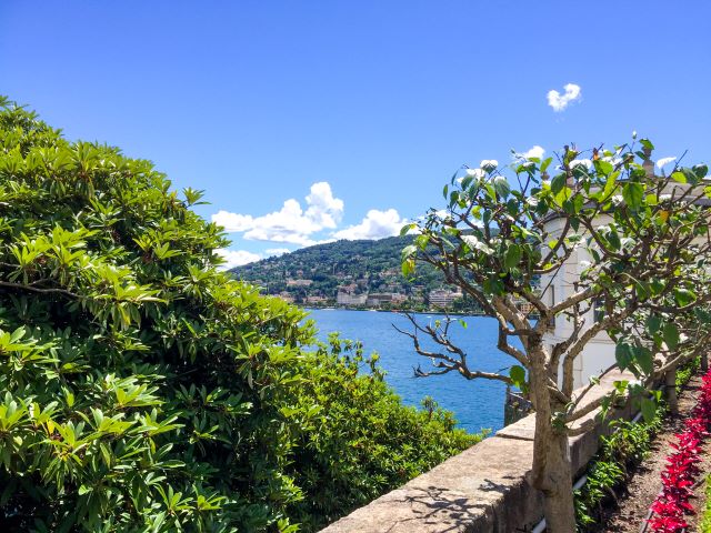 Blick von der Isola Bella in Stresa am Lago Maggiore