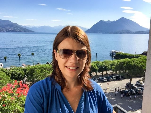 Bloggerin "Die bunte Christine" in Stresa am Lago Maggiore